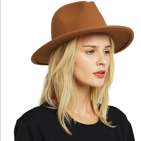 COPY - Flat brim Fedora Hat - Picture 6 of 9